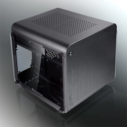 Raijintek Metis Evo TGS, schwarz, Glasfenster, Mini-ITX