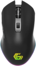 Gembird Firebolt Rechargeable Wireless RGB Gaming Mouse schwarz, USB (MUSGW-6BL-02)