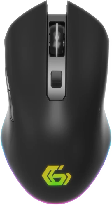 Gembird Firebolt Rechargeable Wireless RGB Gaming Mouse schwarz, USB