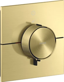 Hansgrohe Axor ShowerSelect ID eckig Thermostat für 1 Verbraucher brushed brass