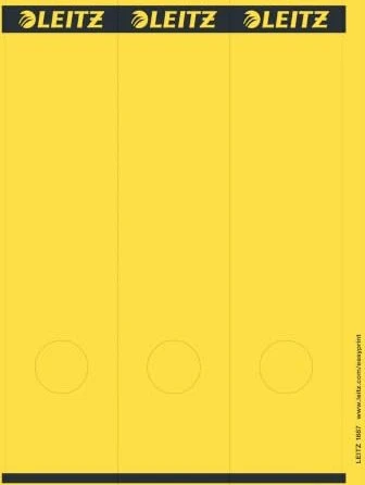 Leitz Rückenschilder für Standard-/Hartpappe-Ordner, gelb