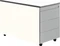 mauser Rollcontainer line, 1x Utensilienauszug, 3x Materialschublade, reinweiß/weiß/weißaluminium Vorschaubild