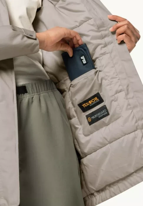 Jack Wolfskin Winterfrost Ins Funktionsmantel dusty grey (Damen)