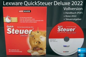 Lexware QuickSteuer 2022, FFP (deutsch) (PC) (06810-0082)