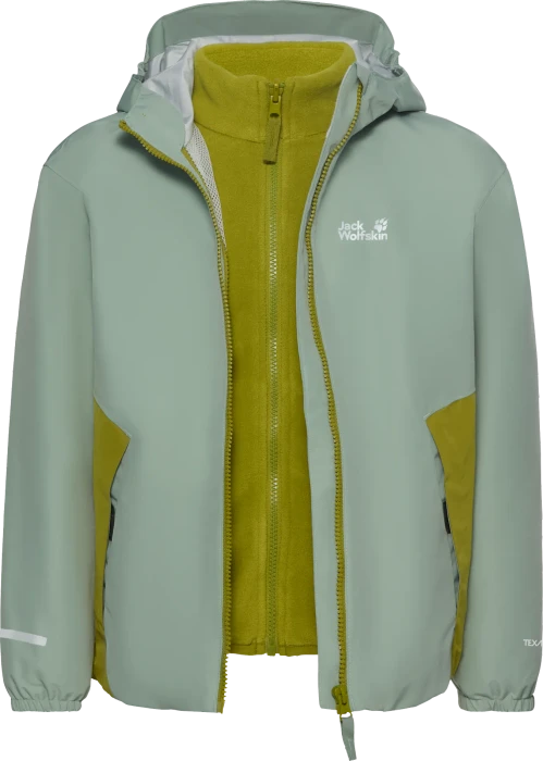 Jack Wolfskin Iceland 3in1 Funktionsjacke green zinnia (Junior)