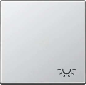 Jung Serie A Wippe mit Symbol Licht, aluminium