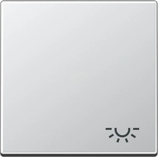 Jung Serie A Wippe mit Symbol Licht, aluminium