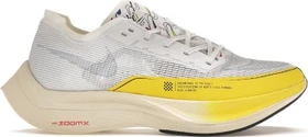 Nike ZoomX Vaporfly NEXT% 2 white/yellow strike/off noir/psychic blue (Damen)