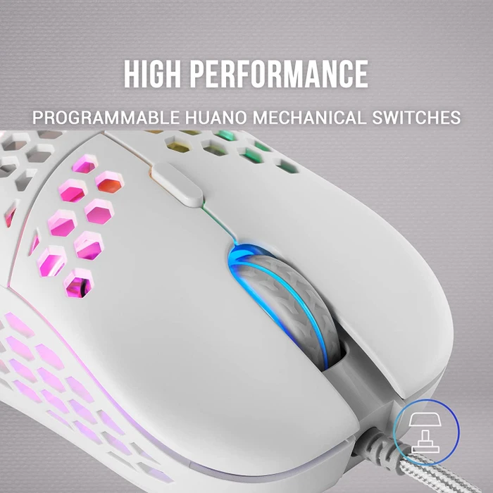 Mars Gaming MM55 weiß, USB