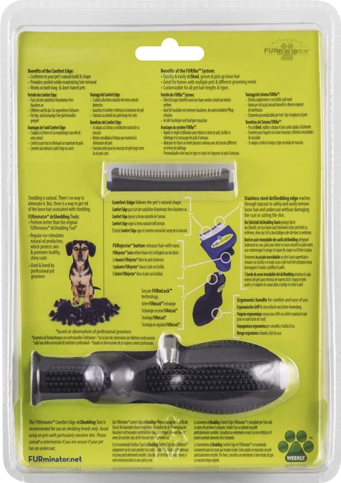 FURminator FURflex deShedding Aufsatz für kleine Hunde, inkl. Handgriff