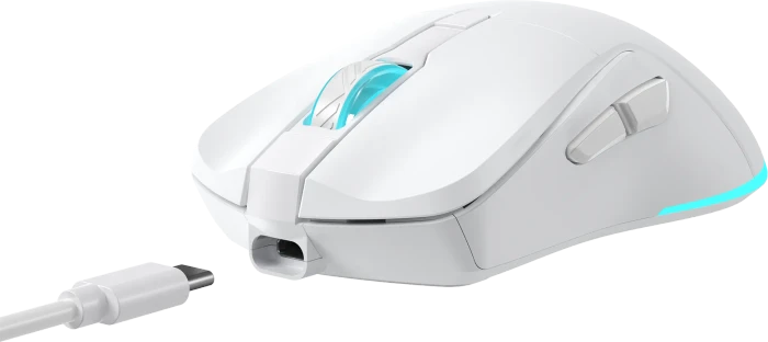 Baracuda Turtle White Wireless Gaming Mouse, weiß, USB