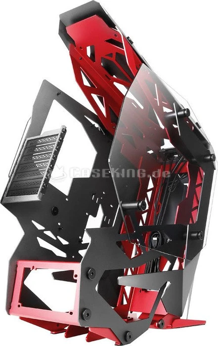 Antec Torque, anthrazit/rot, Glasfenster