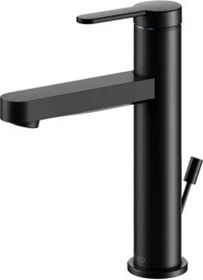 Keuco IXMO 59501 Einhebel-Waschtischmischer mit Ablauffernbedienung 130 IXMO Flat schwarz matt