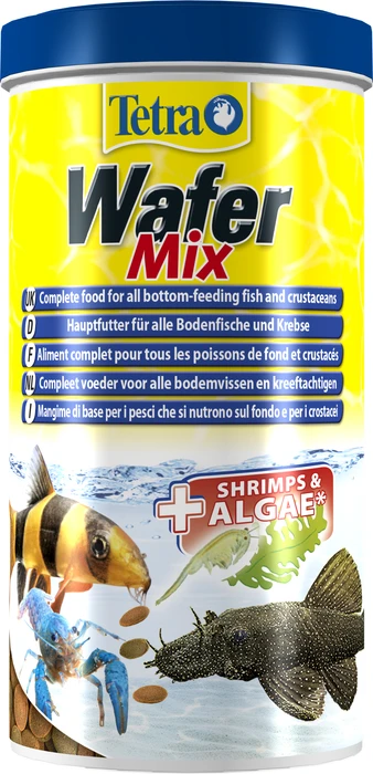 Tetra Wafer Mix Hauptfutter für Bodenfische und Krebse, 480g, 1l