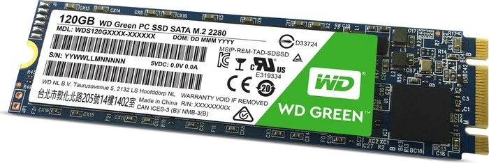 Western Digital WD Green PC SSD 120GB, M.2 2280 / B-M-Key / SATA 6Gb/s