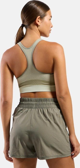 Odlo Seamless High mit Reißverschluss Sport-BH agate gray/vetiver (Damen)