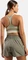 Odlo Seamless High mit Reißverschluss Sport-BH agate gray/vetiver (Damen) Vorschaubild