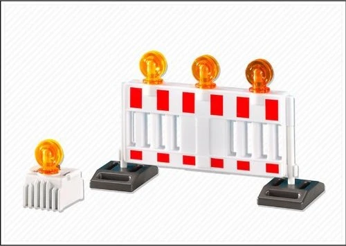 playmobil City Action Absperrbake mit Warnlampe
