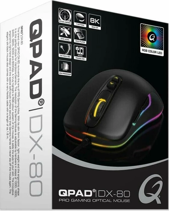 QPAD DX-80 Optical Gaming Mouse, USB