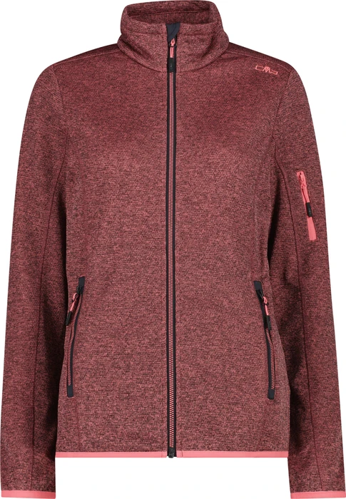 CMP Knit-Tech Fleece Jacke coral/antracite (Damen)
