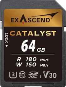 Exascend Catalyst R180/W150 64GB, UHS-I U3, Class 10