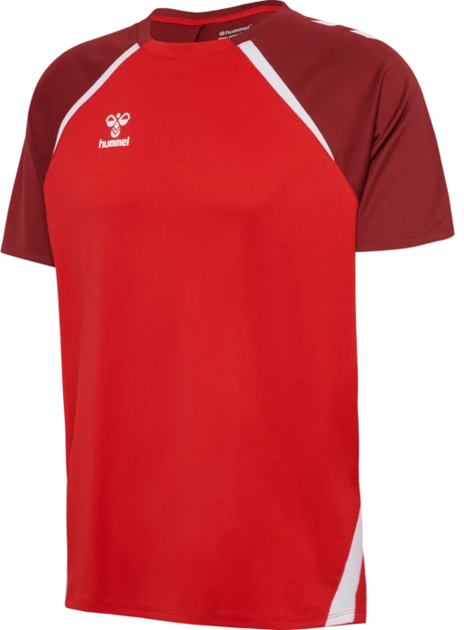 hummel Lead 2.0 Funktionsshirt kurzarm true red/maroon (Herren)