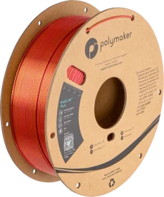 Polymaker PolyLite Silk PLA, Sunset Gold-Red, Spule, 1.75mm, 1.00kg