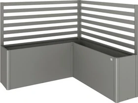 Biohort Rankgitter L-Form 152x152x91cm für Hochbeet quarzgrau-metallic, 2 Stück