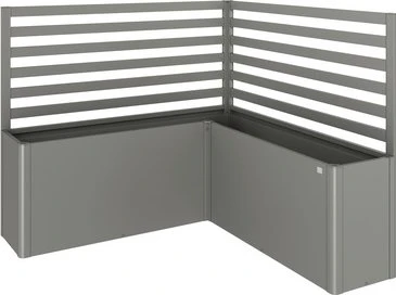 Biohort Rankgitter L-Form 152x152x91cm für Hochbeet quarzgrau-metallic, 2 Stück