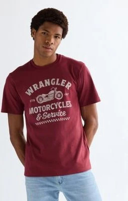 Wrangler Americana T-Shirt kurzarm ruby wine (Herren)