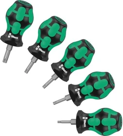 Wera Kraftform Plus Serie 300 Stubby Set TX1 Schraubendrehersatz, 5-tlg.
