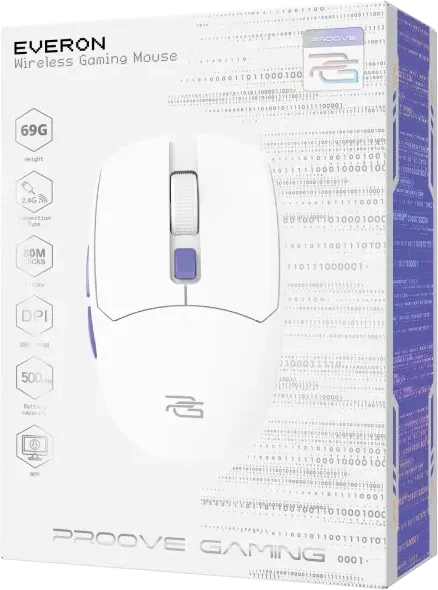 Proove Everon Wireless Gaming Mouse, weiß, USB