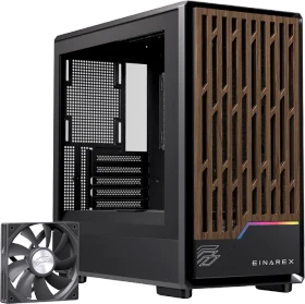 Einarex Pulse PM400 Core Black, schwarz/braun, Glasfenster