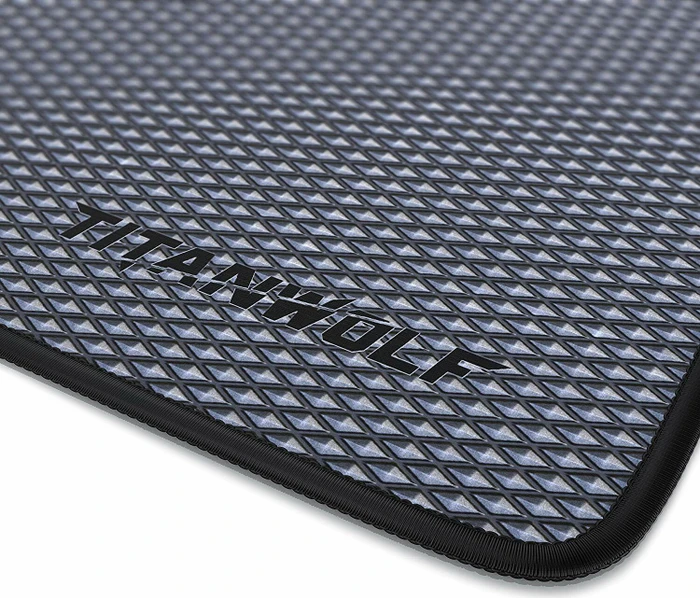 Titanwolf Diamond XXL Speed Gaming-Mauspad, schwarz/silber