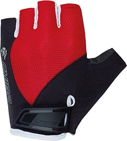 Chiba Youth Fahrradhandschuhe schwarz/rot (Junior)
