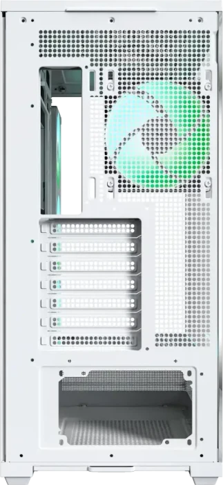 Montech TG3, weiß, Glasfenster