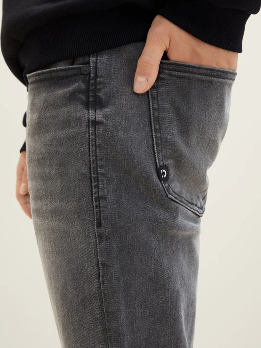 Tom Tailor Aedan Straight Jeans Jeans used mid stone grey denim (Herren)