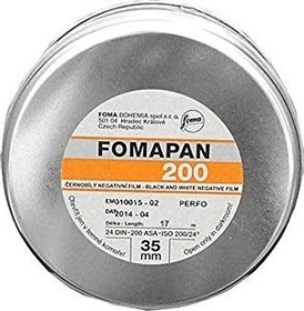 Foma Fomapan 200 Creative 135 ISO 200/24° SW-Negativfilm 17m Rolle