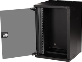 Equip Eco Mount 10" Wandgehäuse 9HE, Flatpack, Sicherheitsglastür, IP20, RAL 9005, 300mm tief
