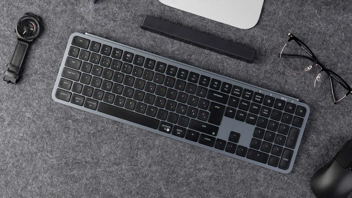 Keychron B6 Pro Ultra-Slim Wireless, Space Gray, USB/Bluetooth, DE