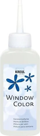 Kreul Window Color Glasmalfarbe, schneeweiß, 80ml