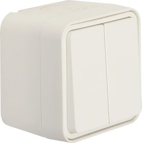 Hager Serienschalter AP W.1 polarweiß LT