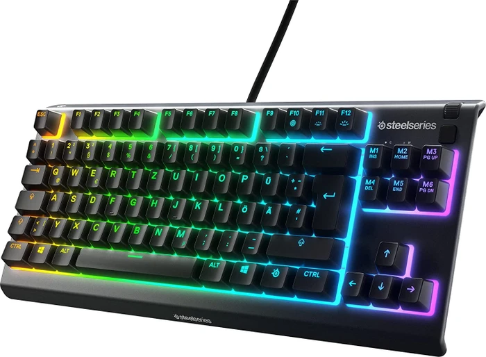 SteelSeries Apex 3 TKL, schwarz, LEDs RGB, USB, DE