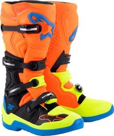 Alpinestars Tech 5 Motorradstiefel orange/blau/gelb