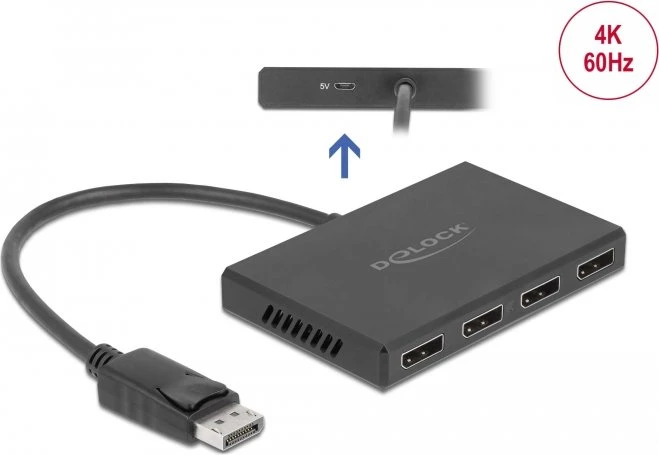 DeLOCK DisplayPort 1.4 Splitter 4-fach