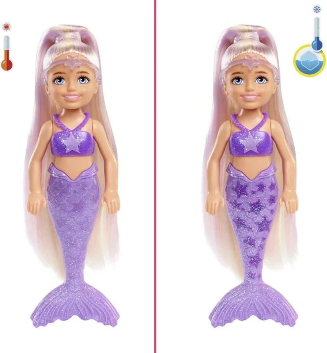 Mattel Barbie - Color Reveal Chelsea Meerjungfrauen-Puppe