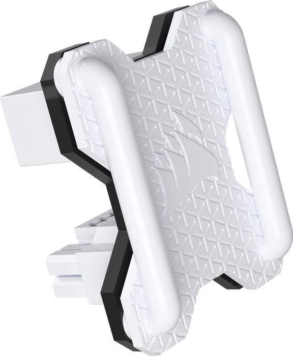 Corsair 12V-2x6 Winkeladapter 180°, PCIe 5.1 GPU Power Bridge, Stil A, Sense Pins innen, weiß
