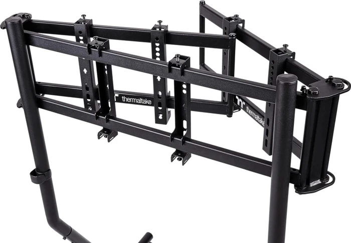 Thermaltake Triple Monitor Stand Black für Racing Simulator Cockpit GR500, schwarz