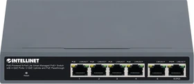 Intellinet Desktop Gigabit Smart Switch, 6x RJ-45, 60W PoE+ (562034)