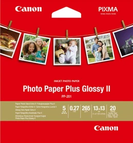 Canon PP-201 Fotopapier glänzend weiß, 13x13cm, 265g/m², 20 Blatt